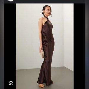 Retrofete ester dress in brown M